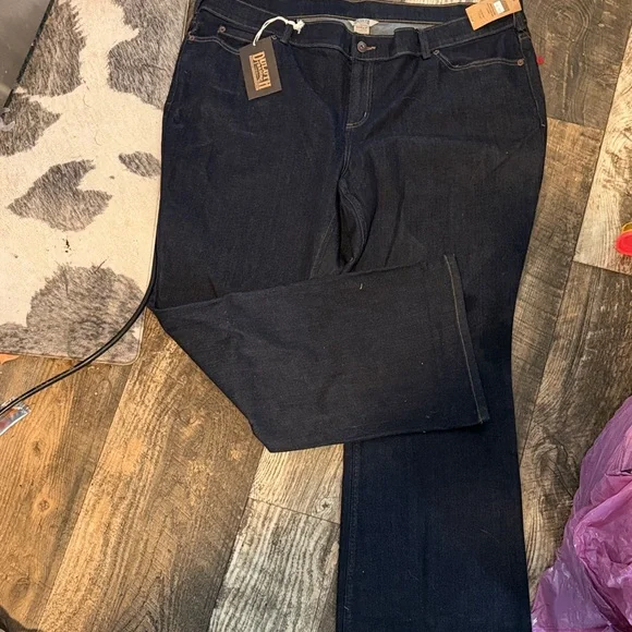 Duluth Trading Co Women's Midnight Straight Leg Jeans - Picture 1 of 5